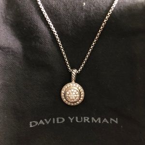 David Yurman 8 mm pave diamond pendant